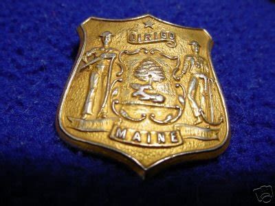 OLD Maine GAME WARDEN BRASS Badge Conservation NR!! | #29832842