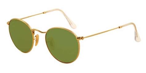 Ray-Ban RB3447 Round Metal Polarized 001/P1 Sunglasses in Gold | SmartBuyGlasses USA