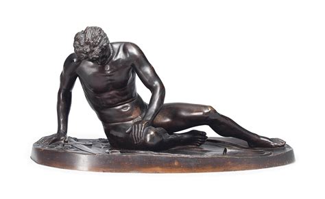 A FRENCH BRONZE MODEL OF THE CAPITOLINE DYING GAUL , LATE 19TH CENTURY, AFTER THE ANTIQUE ...