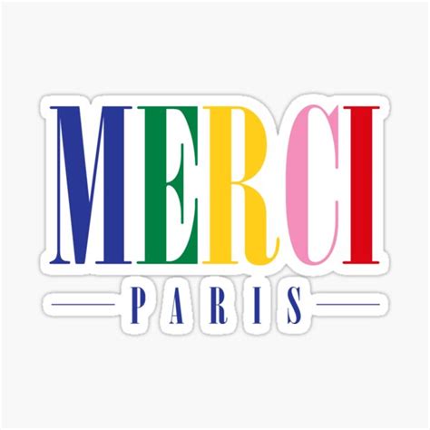 Merci Beaucoup Stickers | Redbubble