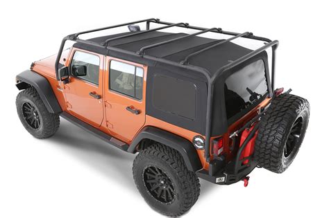 Smittybilt 76717 SMI SRC Roof Rack in Textured Black for 07-18 Jeep Wrangler Unlimited JK 4 Door ...