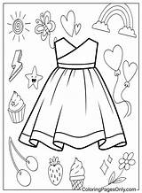 Printable Baby Dress Coloring Page  Free Pages sketch template