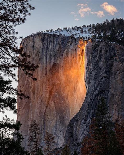 Yosemite Firefall Ignites Horsetail Fall with a Brilliant Illusion