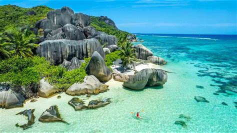 Most Beautiful Beach in the Seychelles// Anse Source D'argent Crystal Kayaks - YouTube