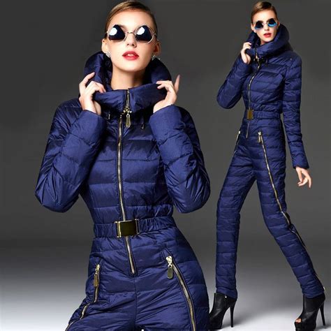 2016 Newest Arrival!!!Winter warm Ski Suits women Russia One Piece jumpsuits for lady Snow Wear ...