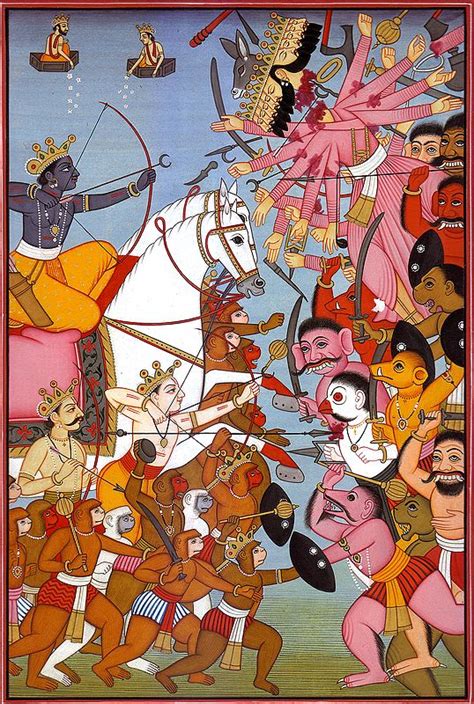 Rama's Battle with Ravana | Exotic India Art