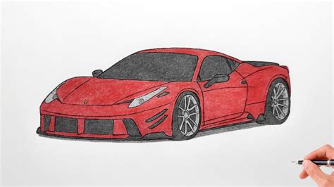 Ferrari 458 Drawing Step By Step