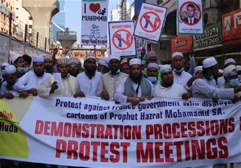 Anti-Macron Protests Continue in Dhaka (+Video) - World news - Tasnim News Agency