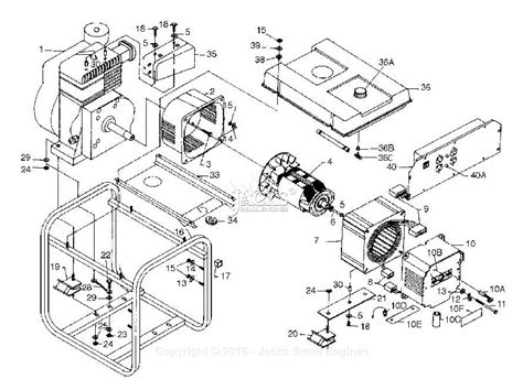 PowerMate Formerly Coleman PL0525202 Parts Diagram for Generator Parts