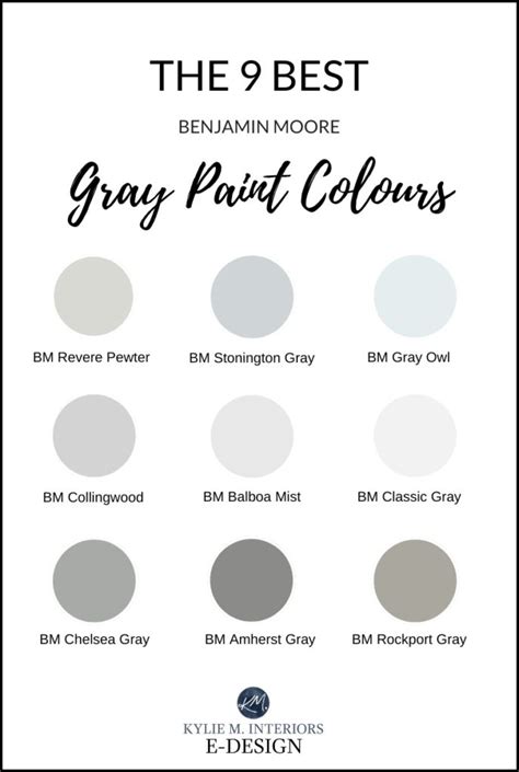 The best gray, charcoal and warm grey paint colours from Benjamin Moore ...