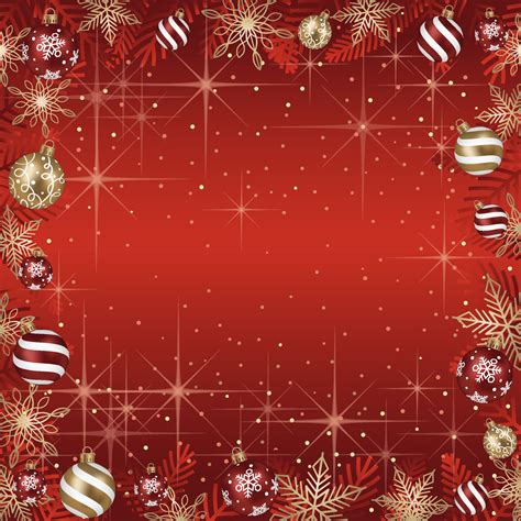 Abstract Vector Square Frame Illustration With Christmas Balls And ...