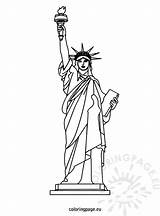 Statue Of Liberty coloring Sheet – Coloring Page sketch template