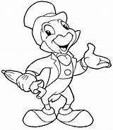 Pinocchio Jiminy Cricket Coloring sketch template
