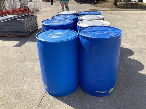 Plastic 55 Gallon Barrels BigIron Auctions