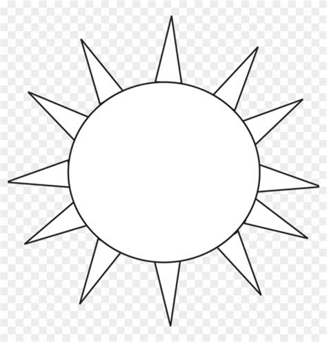 Sun Logo Clip Art Black And White