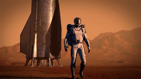 First SpaceX astronauts stepping down on Mars; animation by iamVisual ...