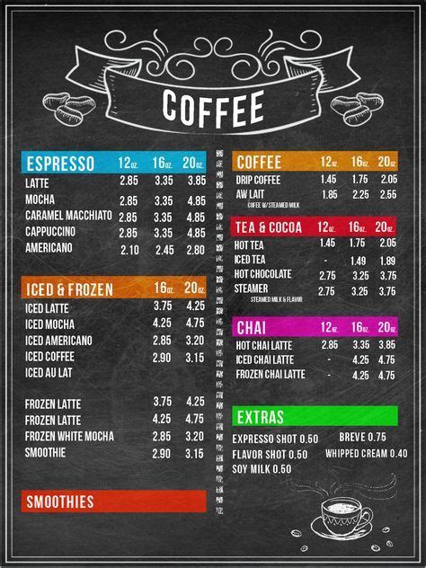 54 ideas for design food truck coffee shop | Coffee shop menu, Coffee ...