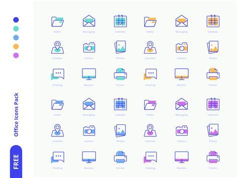 Freebies Office Icons Pack by Gun Y for Syntac on Dribbble