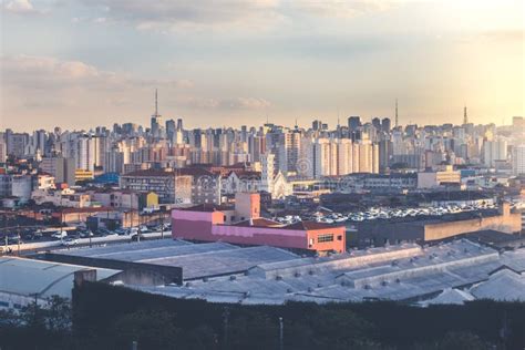 SÃ£o Paulo Landscape in the Sunset Stock Photo - Image of blue, real ...