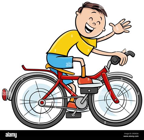 Village Boy Clipart With Bike