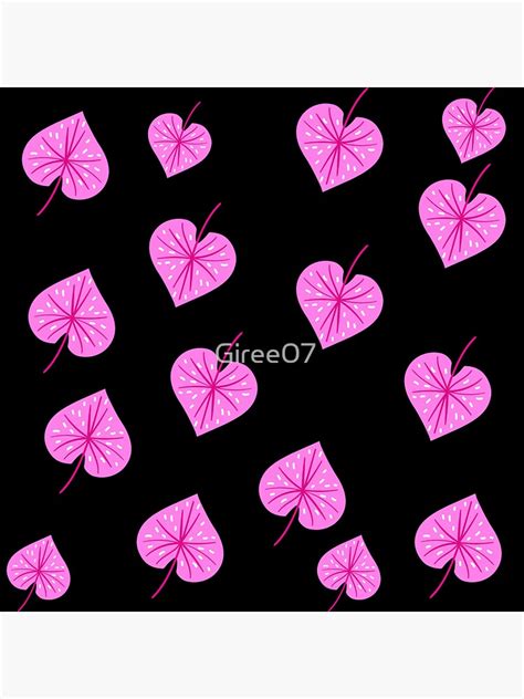 "Beautiful pink cordate leaf isolated background. Cordate leaves illustration " Sticker for Sale ...