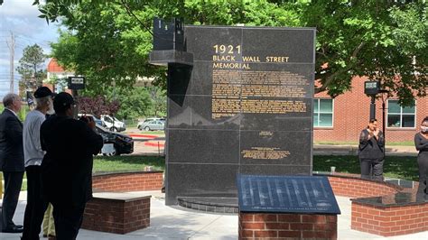 Renovated 1921 Black Wall Street Memorial unveiled