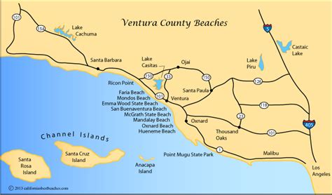 Ventura County Beaches Map