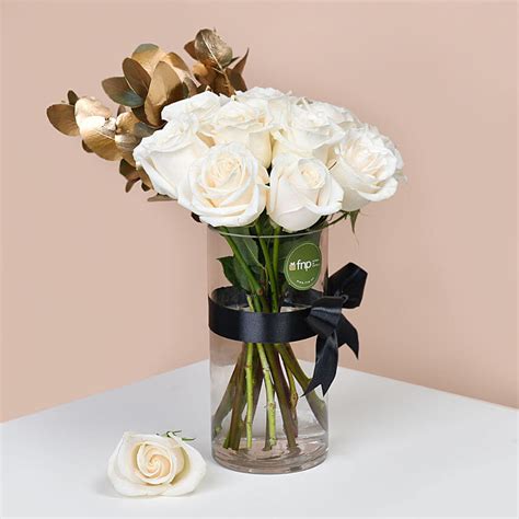 White Roses Arrangement Delivery in Singapore - FNP SG