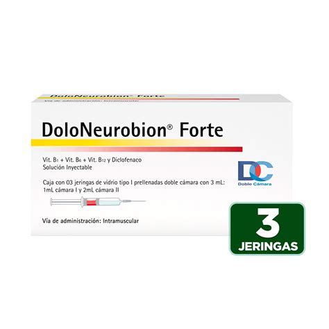 DOLO-NEUROBION CAJA CON JERINGAS SOLUCION INYECTABLE, 54% OFF