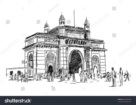 425 Gateway India Sketch Images, Stock Photos & Vectors | Shutterstock