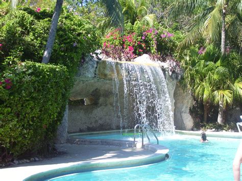 Nice pool with waterfall - Hilton Key Largo | Pool waterfall, Everglades national park, Cool pools