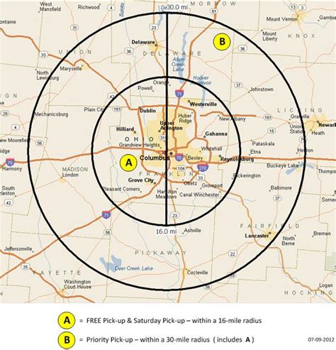 Mile Radius Map Zip Code - Topographic Map World