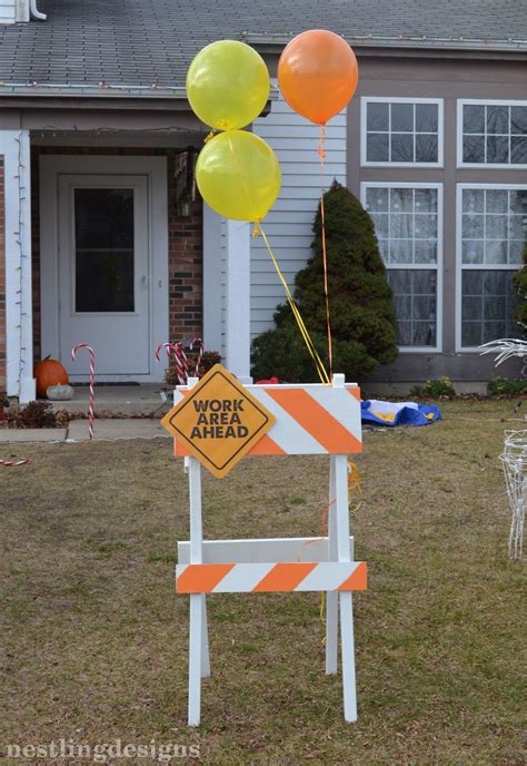 DIY construction barricade horse #construction #party | Construction ...