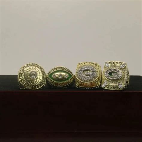 4 NFL Green Bay Packers Super Bowl Rings Set – Championship Rings Store