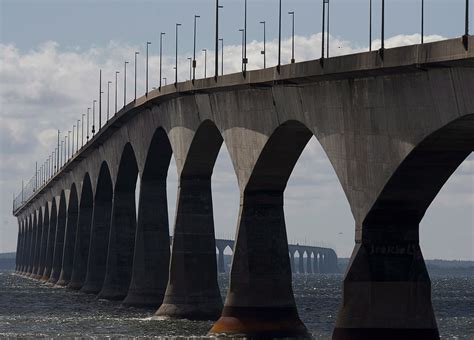 Confederation Bridge visible from the Space Station