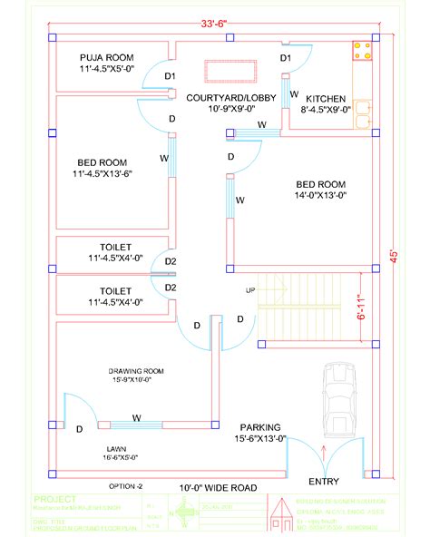 Building drawing plan - Cadbull