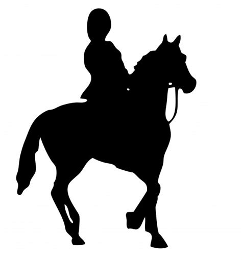 Horse Rider Silhouette Clipart Free Stock Photo - Public Domain Pictures