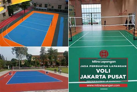 Harga Jasa Pembuatan Lapangan Voli Jakarta Pusat 2024 - Mitra Lapangan