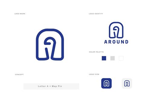 AROUND Logo by Fateme Jafari on Dribbble