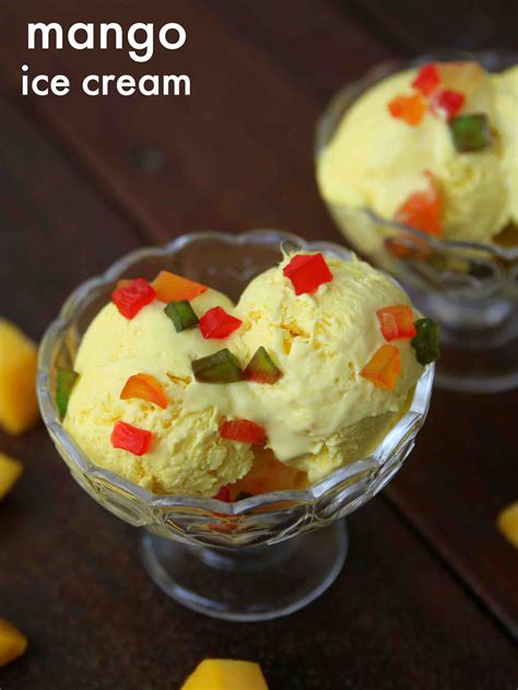 Mango Ice Cream Recipe - Homemade Just 5 Ingredients