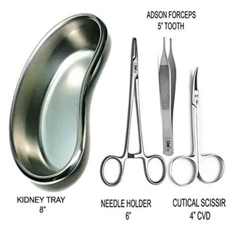 Stainless Steel Rectangular Kidney Tray Suturing Set, For Hospital,Clinic, 20*8*5 cm at best ...