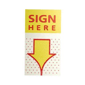 J.Burrows Sign Here Flags 25 x 44mm 2 Pack | Officeworks