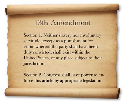 13th Amendment - Abraham Lincoln