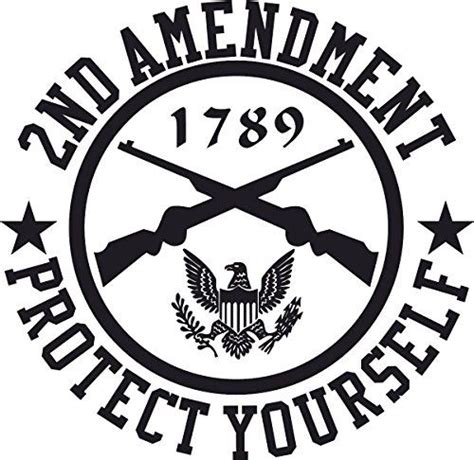 2nd Amendment 1789 White Sticker by U.S. Custom Ink (Blac... https://www.amazon.com/dp ...