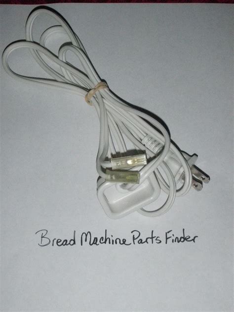 Bread Machine Parts Finder : Breadman Bread Maker Machine Original Replacement Power Cord TR560