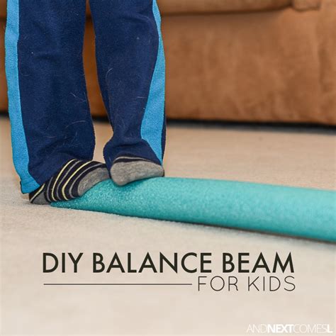 DIY Balance Beam for Kids | And Next Comes L - Hyperlexia Resources