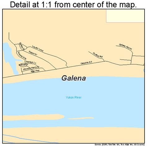 Galena Alaska Street Map 0227530