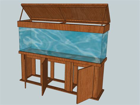 150 Gallon Fish Tank With Oak Stand - Wese Aquarium Fish