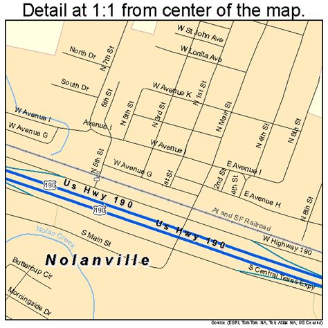 Nolanville Texas Street Map 4851708