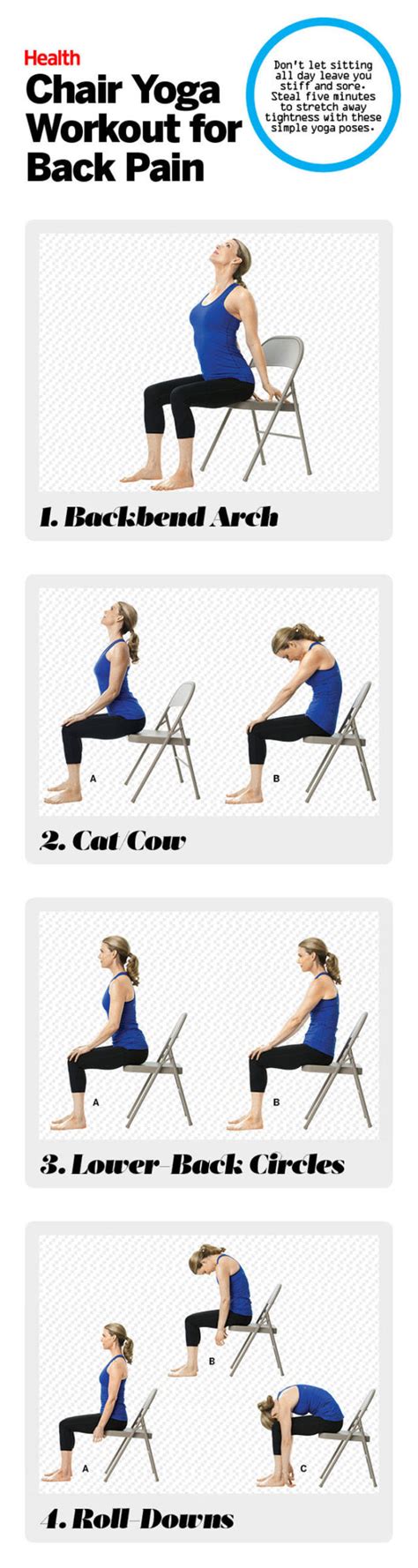 The Best Chair Yoga Moves to Combat Back Pain